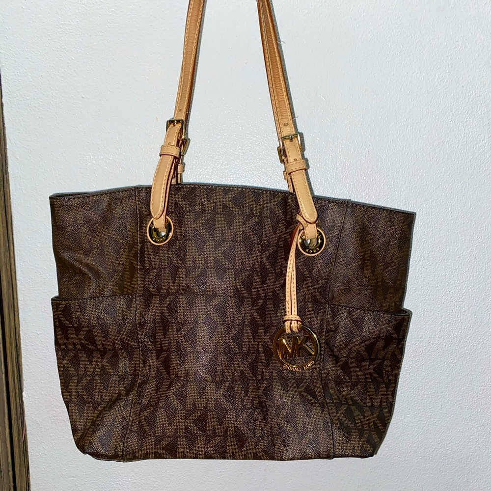 Original Michael Kors Monogram tote brown
